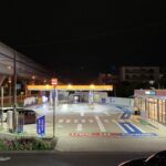 深夜　いつものガソリンスタンド